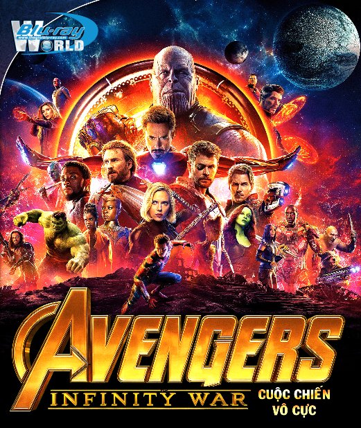 B3613. Avengers Infinity War 2018 - Avengers 3: Cuộc Chiến Vô Cực 2D25G (DTS-HD MA 7.1) OSCAR 91